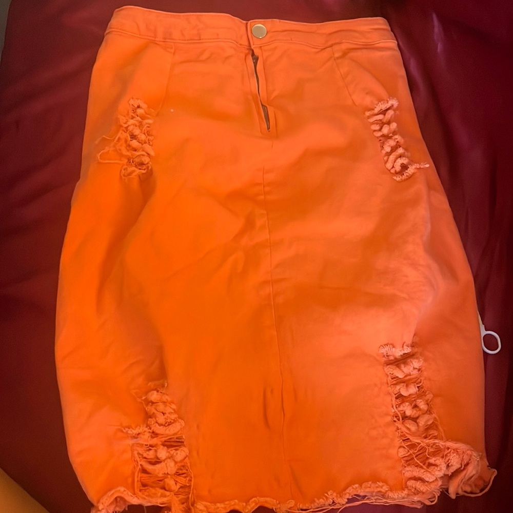 Orange skirt